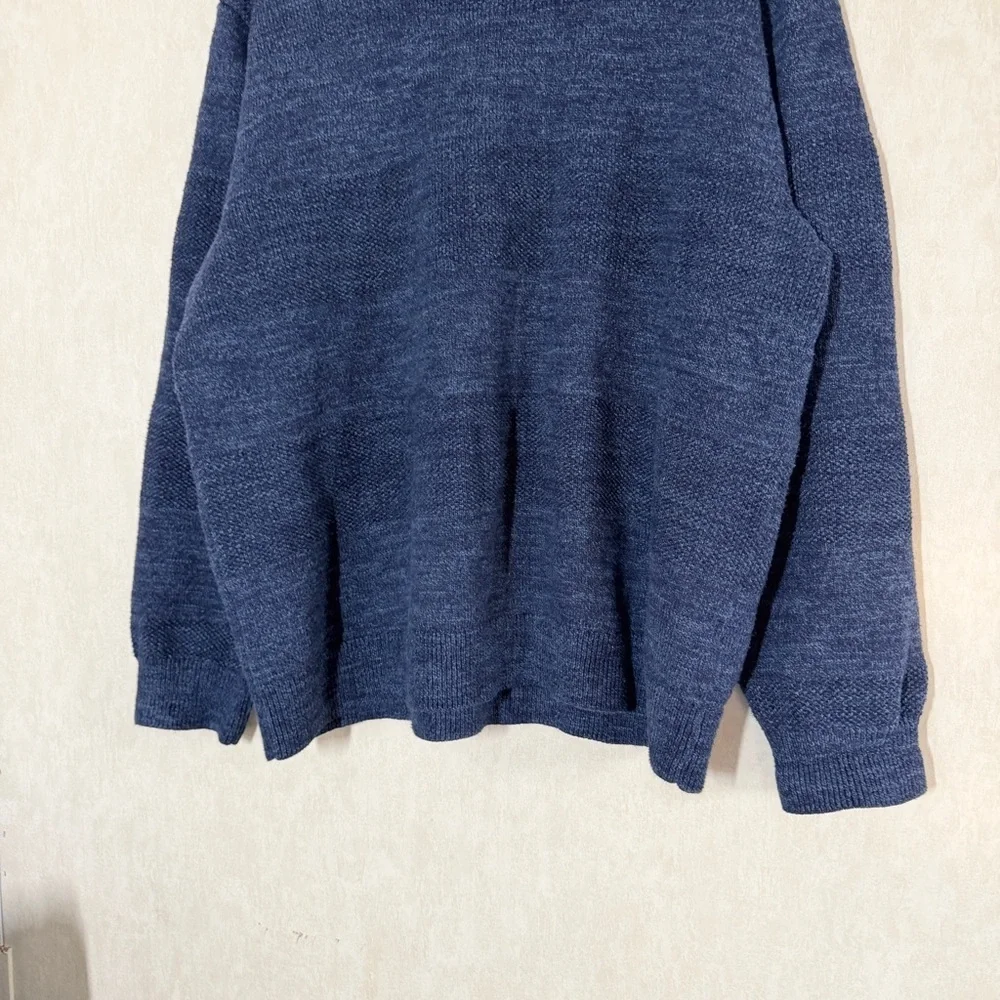 L.L. Bean Men’s Crewneck Pullover Sweater Cotton Longsleeve Classic in Blue XXL